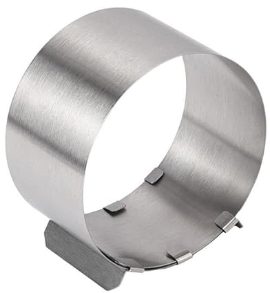 Tortiera Cerniera,Tortiera Apribile Stampo for anelli telescopici for mousse da 6-10 cm, in acciaio inossidabile, antiruggine, regolabile, con scala, anelli for torte rialzati for la cottura al forno