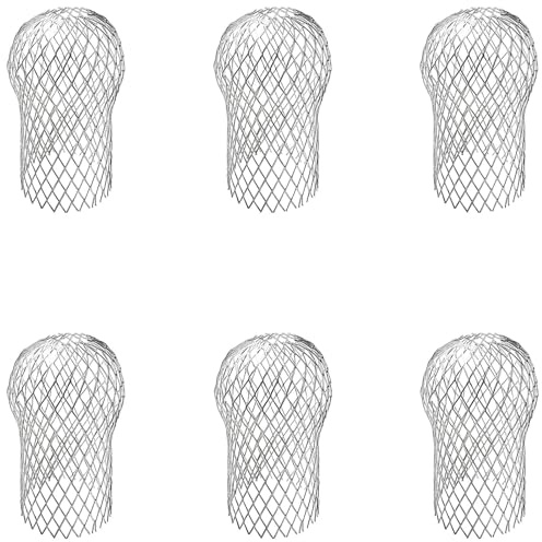 Rustproof Metal Drain Pipe Protector Stretchable Meshing Cover Flexible Aluminum Drainages Caps For Bathroom Kitchen Flexible Drain Strainer For Home Garden