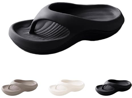 Womens Flip Flops Men Flip Flops Ladies Yoga Mat Comfortable Walking Thong Sandals with Plantar Fasciitis Arch Support Slip On Indoor Outdoor for Summer Corrective Sports Sandal Open Toe Thick Cushion