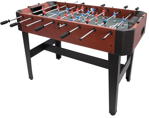 Futbolín profesional de 1,2 metros con 8 barras, mesa de futbolín estable para niños y adultos, mesa de fútbol para salón, sala de juegos y oficina