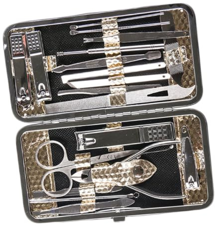 Garneck 19 Stück Nagelknipser aus Langlebigem Material Multifunktionale Maniküre und Pediküre Werkzeuge für Damen und Herren Tragbares Nageltrimmer für Professionelle Nagelpflege zu Hause