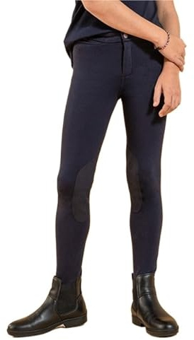 YGMNQAL Ridleggings Ridbyxor för barn ridning stretch tights hästbyxor utrustning, Svart, 160