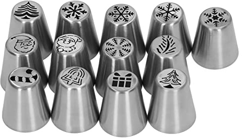 Set di beccucci per tubazioni in acciaio inox Kit ugelli per glassare a forma di fiore per cupcake Sacchetti per glassare Cravatte Kit per decorare cupcake per torte di