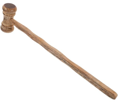 OSALADI Mazo de Juez de Madera Wenge Cómodo y Portátil Diseño Atractivo para Subastas y Representaciones Escolares