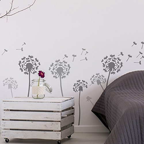 Löwenzahn & schwimmend Samen Schablone Heim Wand Dekorieren Kunst & Basteln Schablone Farbe Wände Stoffe & Möbel 190 Mylar wiederverwendbar Schablone