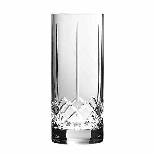 Urban Bar Highball Glass, Ginza Tall Cuts, Lead Free Cut Glass Crystal Whiskey Glass 35cl Model No UB4831
