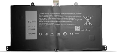 7WMM7 Batteria del computer portatile per Dell Venue Pro 11 tastiera series D1R74 notebook DL011301-PLP22G01 CFC6C CP305193L1 D1R74 (7.4V 28Wh)