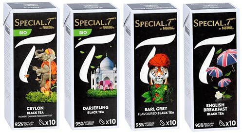 Special.T - klassisk svart teblandning (4 typer av 10 kapslar)