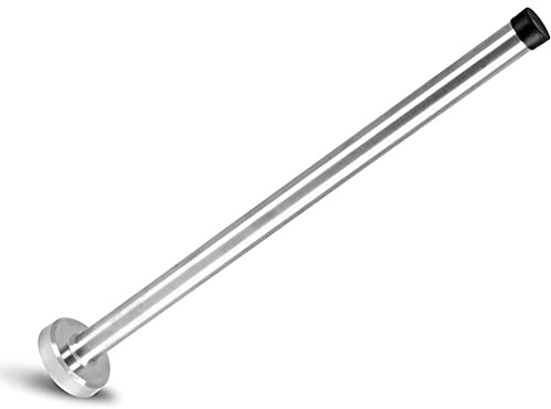BokWin 30,5 cm Wand-Türstopper, extra langer Türstopper, robuster | Extra langer, robuster Edelstahl, schalldämpfende Gummi-Stoßstange, schützt Wände vor Beschädigungen
