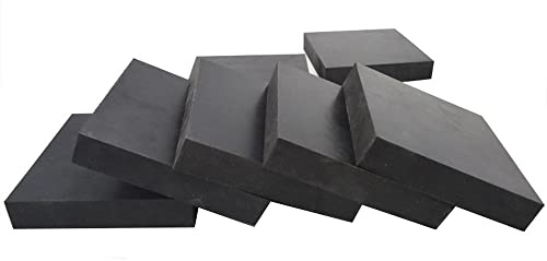 TEN-HIGH 2 Stücke Stoßdämpfende Unterlegscheiben Pads Gummi,30 * 30 * 20 mm Antirutschmatte vibrationsdämpfer runde für Maschinen, Trocknern, Kühlschränken