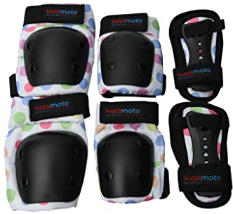KiddimotoKids Ellenbogen-Knieschoner-Set Schutzausrüstung für Kinder Skaten MTB Skateboard Street Sport Radfahren und Roller mit Ellenbogen-Knieschützern