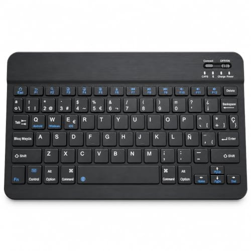 theoutlettablet® Teclado Bluetooth (inalambrico) Compatible con Tablet Samsung Galaxy Tab A7 Lite 8.7 SM-T220 T225