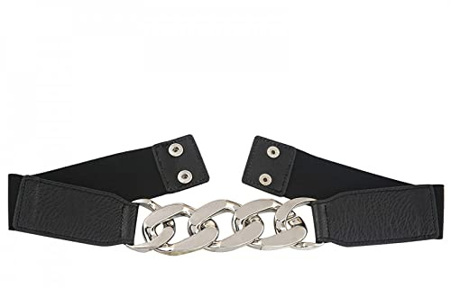 XRHYJK Gürtel für Damen Kleid Gold Silber Kettengürtel Elastische Metall Taillengürtel Für Frauen Stretchgürtel Kummerbund Damen Mantel Kleid Bund Ceiture Femme