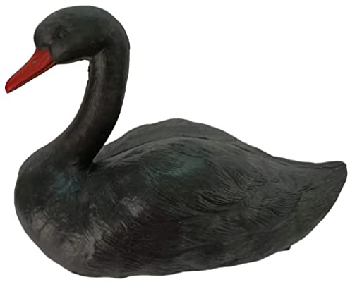 Tofficu Künstlicher Schwan Gartentierstatue Pool Schwimmt Vogelabwehr-Ornament Für Teiche Schwanenfigur Klein Schwimmender Falscher Schwan Für Teich Gans Skulptur Sport Sammlung Wagen 3D