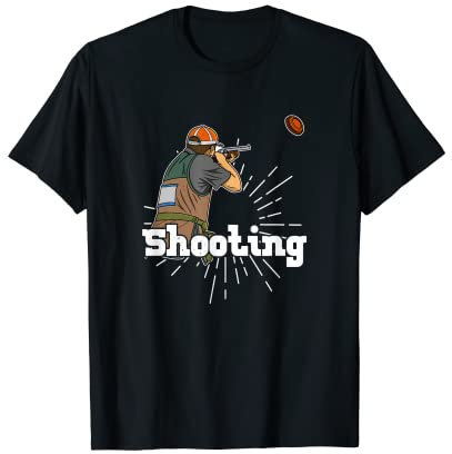Tontaubenschießen Fallenschießen Tontauben Skeet Schießen T-Shirt