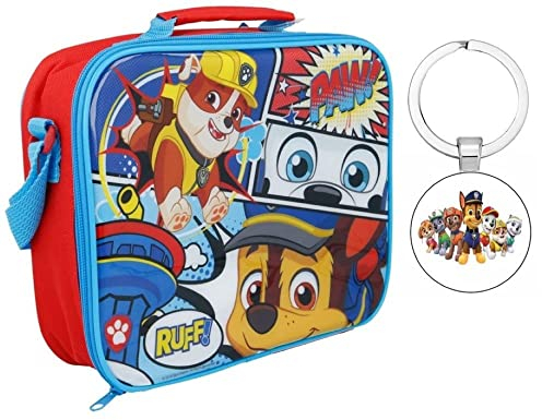 OM SUPPLIES Patrol Official Iconic Character - Bolsa de almuerzo aislada para niños con asa y correa, unisex, 25 x 20 x 7 cm (patrulla)