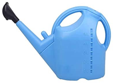 MOBAAK Regadera para Plantas De Interior Regadera, Regadera De Plástico, Aspersores De Gran Capacidad para Regar Flores Vegetales, Maceta De Jardín, Regadera Regadera (Color : BLU, Size : 5L)