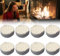 8 Esponjas Redondas de Cerámica, 8,6 x 1,2 cm, para Bioetanol, Chimenea, Etanol, Chimenea de Gel, Cámara
