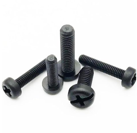 NITVIA 50 stücke M2 M3 M4 Schwarz Nylon Kunststoff Sechskant Abstandshalter Sechskant Säule Männlich-Weiblich Weiblich Distanzschraube for PCB Board Motherboard (Color : Head Screw, Size : M3x18mm)