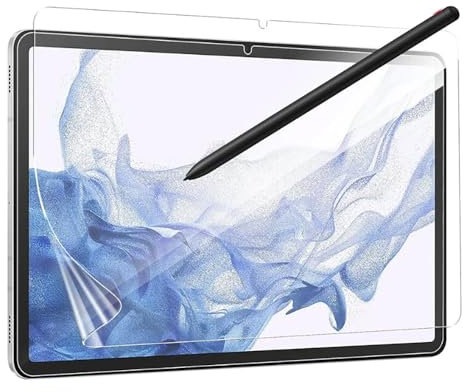 LXEEOLX [2 Pack Like Paper Screen Protector for Samsung Galaxy Tab S8 / Galaxy Tab S7, Matte PET Film, Drawing and Writing Like on Paper, Surport tablet Pen [Anti-Glare][Thin and Responsive]