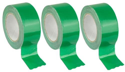 3x Klebeband 60mmx25m - grün- | Zur Verklebung von Dampfsperrfolie, Dampfbremsfolie, Dampfbremse, Dampfsperre nach DIN 4108/11