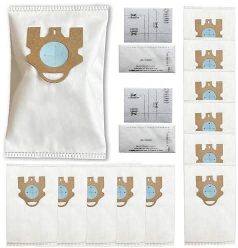 AVAENZO Lot de 12 sacs d'aspirateur pour Miele Complete C2 C3 Classic C1 Compact C1 C2 Sacs à poussière
