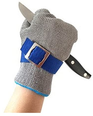 Schnittfeste Handschuhe Anti-Schnitt-Handschuhe Sicherheitsschutz-Beweis-beständiger Edelstahl-Draht-Metallschnitt-Fleisch-Küchen-Handschuh gelten for Holzschnitzereien, Zimmerei- und Messerarbeiten -