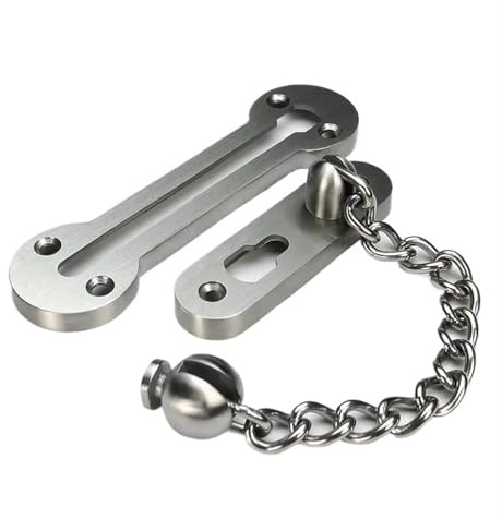 YGLEEULI Türkette Massiver Edelstahl verdicken Casting Heavy Duty Tür Kette Sicherheitsschloss Kette Tür Sicherheit Schutz Kette
