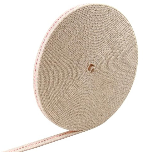 Stoppino per Lampade a Cherosene, 10M x 12MM Stoppino di Ricambio per Lampada a Olio, Stoppino Ricambio di Cotone Piatto per Bruciatore a Petrolio DIY Decorazione Compatibile Con Feuerhand 276 e 275