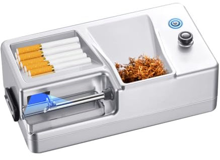 VDLLQYN, Máquina de cigarrillos eléctrica recargable de 8 mm, máquina de cigarrillos de inducción inteligente con LED infrarrojo, máquina de llenado portátil automática ，Enrollador eléctrico de cigarr