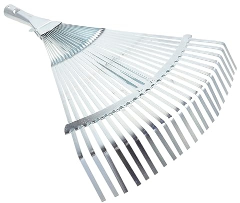 HOUDERCO Râteau à Métal Réglable Et Extensible pour Pelouse Et Jardin Tête Résistante pour Cour Et Patio