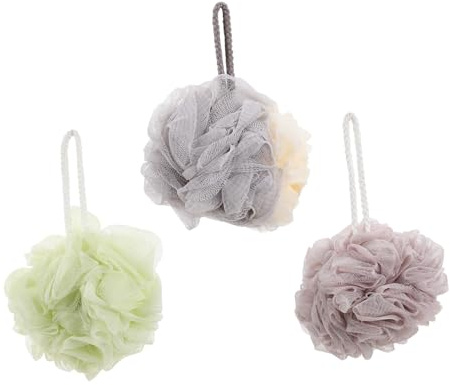 COLLBATH Peeling Badeschwämme aus PE und Nylon Sanfte Hautreinigung für Bad und Dusche 3 Stück für Täglichen Gebrauch