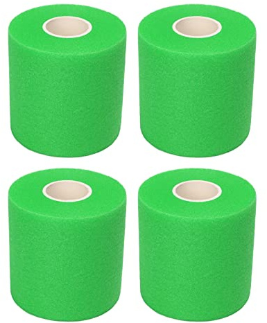 Bendaggio fitness Bendaggio sportivo per la pelle Bendaggio di supporto sportivo Spugna PU premium Avvolgimento atletico elastico e traspirante per palestra Corsa Calcio Tennis (Verde)