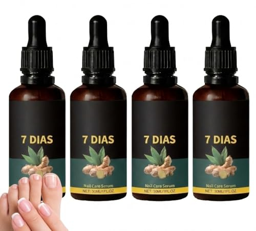 7-dagars nagelvårdsserum, nagelreparationsset för sköra naturnaglar, stärkande medel för skadade svaga naglar, nagelhärdare för extra starka tillväxtfrämjande naglar, tånagelförstärkare (4 st)