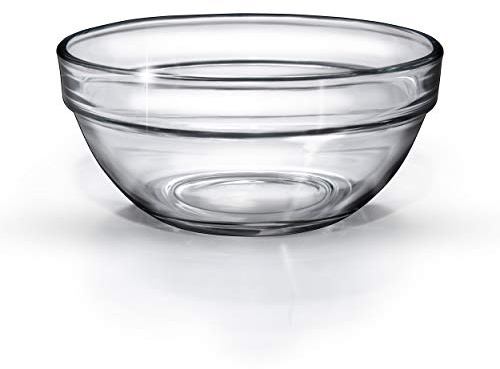 Sixby Set med 6 stycken – serveringsskålar – glasskål – dippskålar runda, stapelbara Ø 105 mm Lussa – stapelbara – diskmaskinssäkra