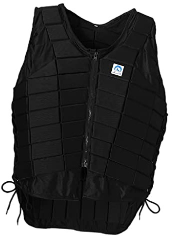 SunsoilGiant Gilet da Equitazione PRO con Imbottitura, Protezione per Il Corpo, Nero, Uomini XXL