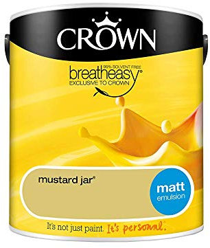 Crown Retail Core Emulsion Matt Mustard Jar 2.5 L