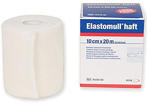 ELASTOMULL - Benda coesiva, elastica, di ritenzione, confortevole, 20m x 10cm, confeione da 1, 59219
