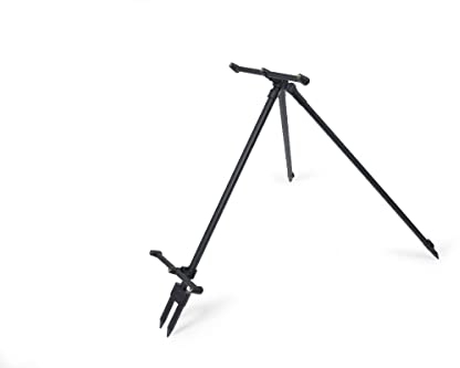 Korum River Tripod - Fishing Rod Holder - Aluminium - Black - Surface Mount - 2.1 inches
