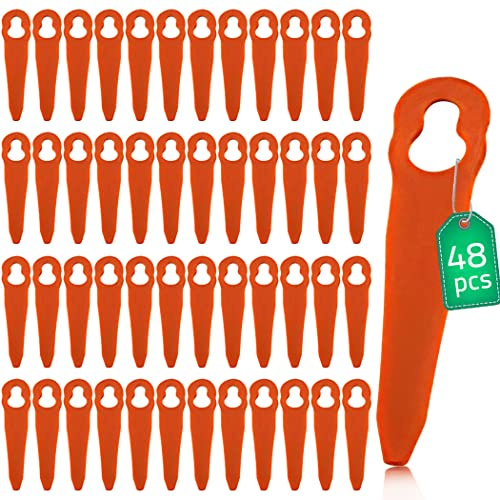 Chuangcheng 48 pezzi Lame in Plastica per Stihl Polycut 2-2 Polycut 3-2 | Parti di ricambio per Stihl FSA 45 FSA 57 FSE 52, Sostituire OEM 4007 007 1000