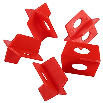 50 Stücke Fliesen Nivellierung Ausrichtungssystem Wiederverwendbare Rot 3 Seite Spacer Kreuz Und T Form Keramikboden Wand Werkzeuge für 2mm Kreuz Keramikfliesen lücke