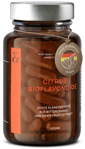 CLAV® Citrus Bioflavonoide, Bitterorange & Grapefruit Extrakt, 60 Kapseln | Für Kreislauf und Abwehrkräfte, Hochdosierte Flavonoide, mit Diosmin, Hesperidin & Naringin, Laborgeprüft, im Apothekerglas