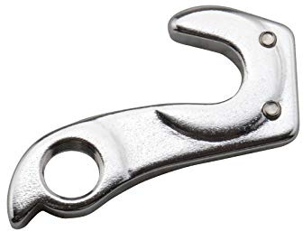 Create idea Bike Rear Gear Mech Derailleur Hook Hanger With Screws Aluminum Alloy Tailhook Dropout Frame Adapter for MTB Road Bike Cycling Silver