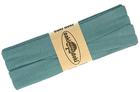 Schrägband Jersey 3m Breite 20mm Oaki Doki Tricot de Luxe Einfassband elastisch über 80 Farben