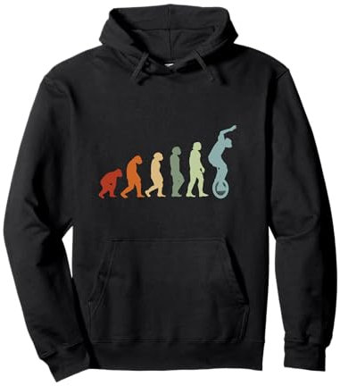 Einradfahrer Einradfahrrad Artisten Zirkus EVOLUTION Einrad Pullover Hoodie