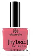 Alessandro Hybrid Lack Hurly Burly – Heller Pinkton - In Nur 3 Schritten - Perfekte Nägel Ohne Led -Bis Zu 10 Tagen Halt!