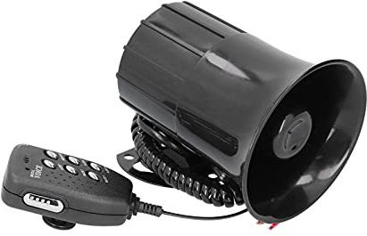 Auto Alarm Horn, Auto Warnlautsprecher Megaphon Auto Horn Sirene 120dB für die Brandbekämpfung für 12V Auto Auto