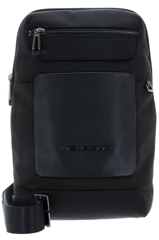 PIQUADRO Herren mac-Beth Einschulter, Schwarz