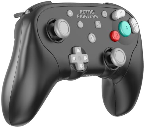 Retro Fighters BattlerGC Wireless 2.4G Controller Black - Gamecube, Game Boy Player, Switch & PC Compatible