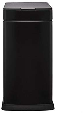 Poubelle 8L Cuisine étroite Les ordures automatiques de la cuisine en acier inoxydable poubelle en acier inoxydable peuvent prendre une petite poubelle de salle de bain avec couvercle, rectangle, 3 co